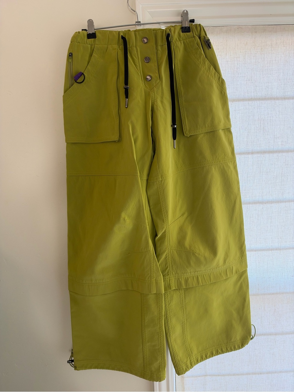 FP Movement Lime Green Wide-Leg Cargo Pants